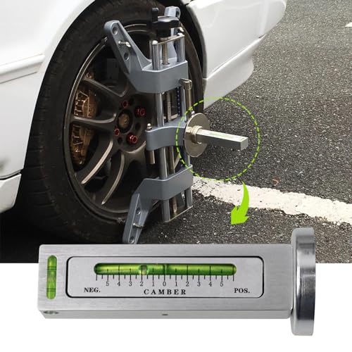 RULLINE Wheel Clamp & Magnetic Adapter 3PCS Wheel Alignment Tool for Precise Camber Caster Gauges Fits for 11-25" Rims Camber Alignment Tool Universal Tire Repair Tool - Image 5
