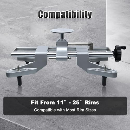 RULLINE Wheel Clamp & Magnetic Adapter 3PCS Wheel Alignment Tool for Precise Camber Caster Gauges Fits for 11-25" Rims Camber Alignment Tool Universal Tire Repair Tool - Image 4