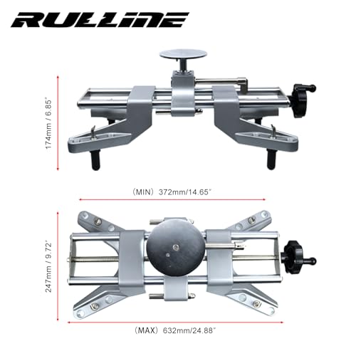 RULLINE Wheel Clamp & Magnetic Adapter 3PCS Wheel Alignment Tool for Precise Camber Caster Gauges Fits for 11-25" Rims Camber Alignment Tool Universal Tire Repair Tool - Image 2