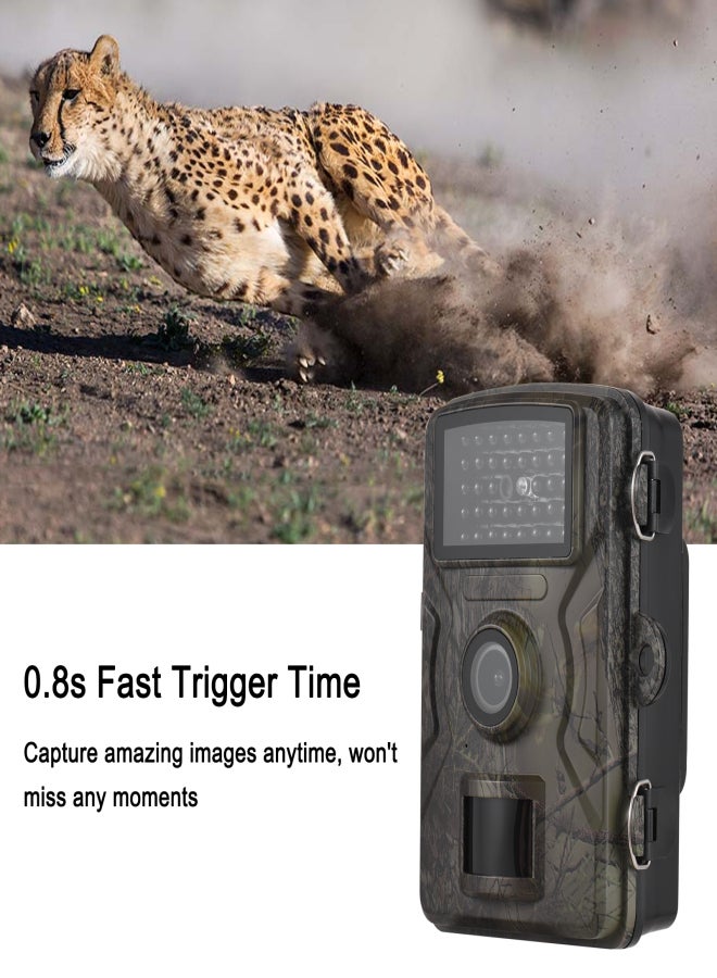 1080P Trail Camera 16MP Wildlife Scouting Camera Tracking Camera with 2.0 Inch TFT Color Screen 0.8s Trigger Time Supports Infrared Night Vision Motion Activated IP66 Waterproof - Image 4
