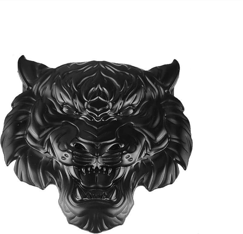 OnlyYou.X Tiger Head Emblem - Metal Black Badge for Pickup and Car - Image 5