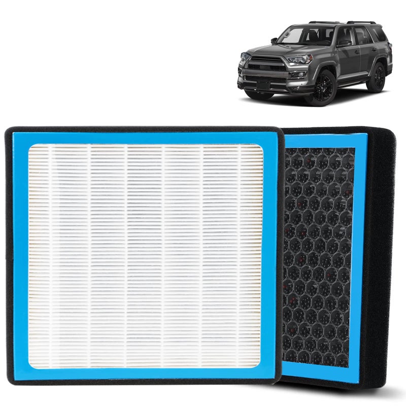 CF10285 Cabin Air Filter Compatible with Toyota 4RunnerTundraHighlanderCamryPruisSiennaCorolla Lexus Jaguar Land Rover Pontiac Scion AC Filter with Activated Carbon OEM Replacement