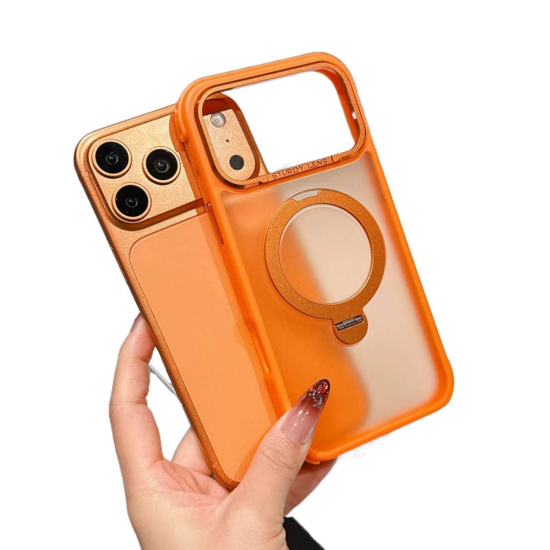 PC MagSafe Case for iPhone 15 / 15 Plus / 15 Pro / 15 Pro Max with Drop Protection and Strong Magnetic plus Shockproof plus Skin Feel plus Rotating Kickstand in Green - Image 3