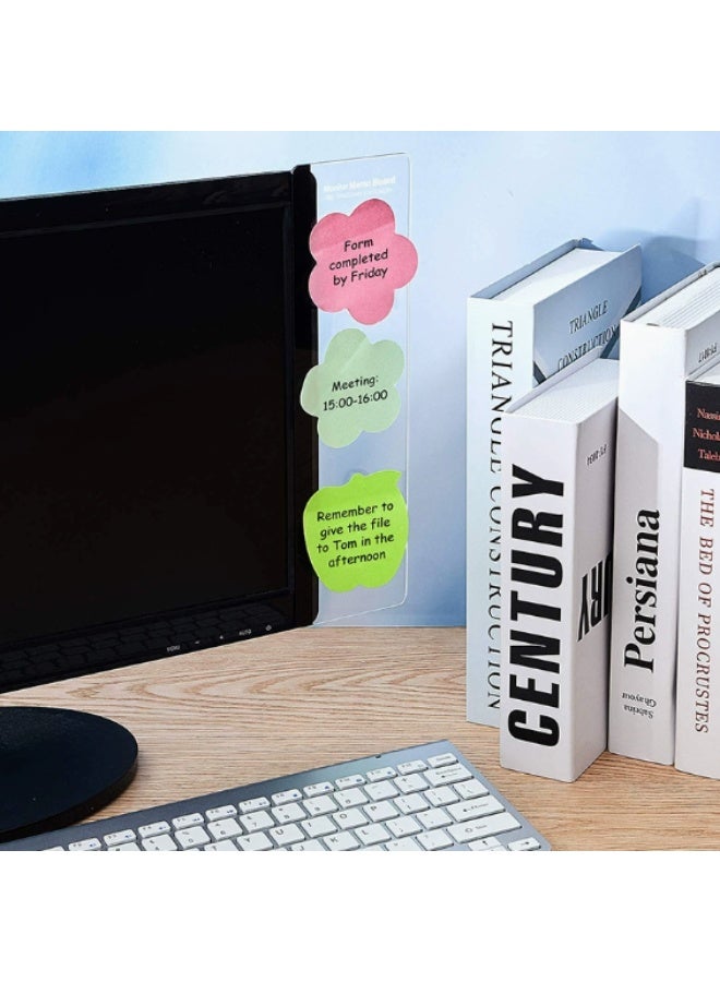 Hirospace 2PCS Computer Monitor Memo Boards, Office Desk Message Holders, Modern Desktop Accessories for Home & Office Organization - Image 2