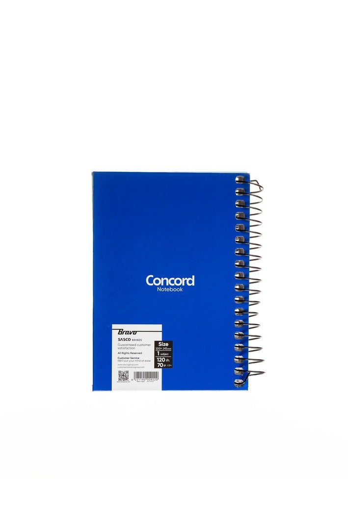 Bravo Mini Note Concord - 100x145 mm. - 120 Sheets - 1 Subjects - Blue, With Free Blue Bravo Pen - Image 2