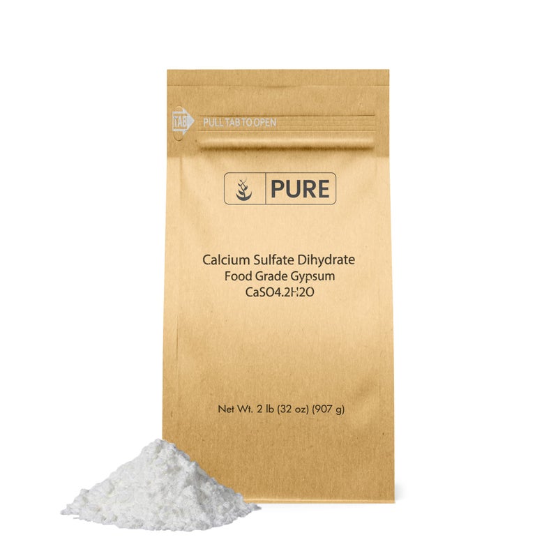 Pure Original Ingredients Calcium Sulfate (2 lb) Baking, Water Treatment & Gardening - Image 1