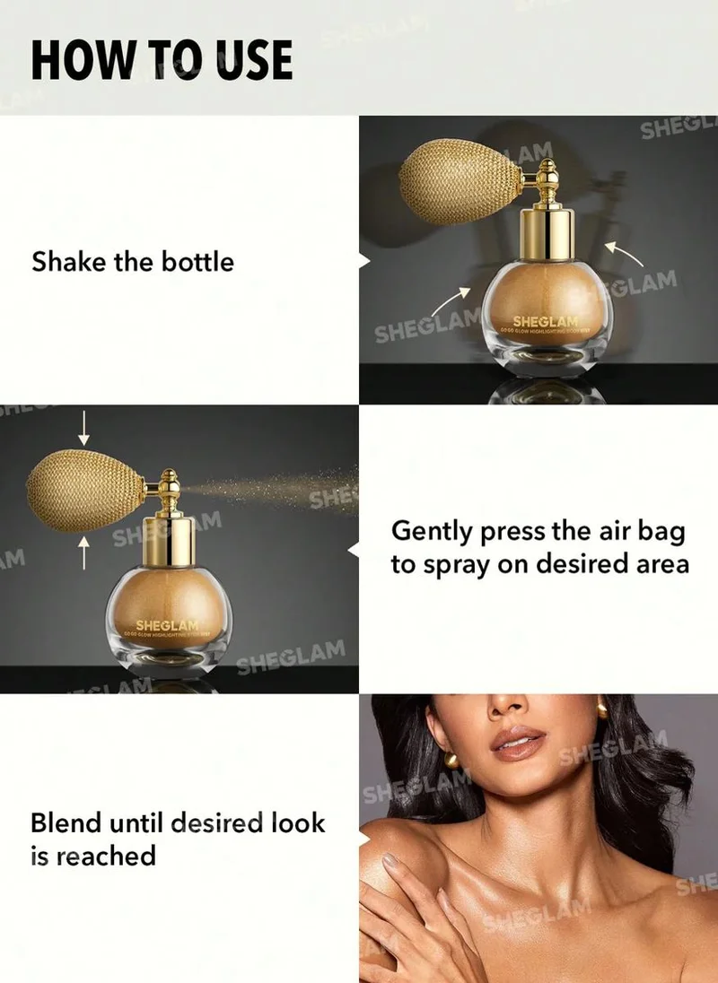 SHEGLAM Go Go Glow Highlighting Body Mist-Frosted Opal