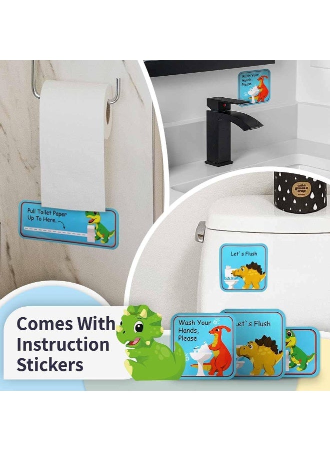 Putska Potty Training Chart with 35 Stickers, 3 Reminder Stickers and Crown for Toddlers Boys and Girls - Potty Training Rewards for Kids - Dino - Image 4