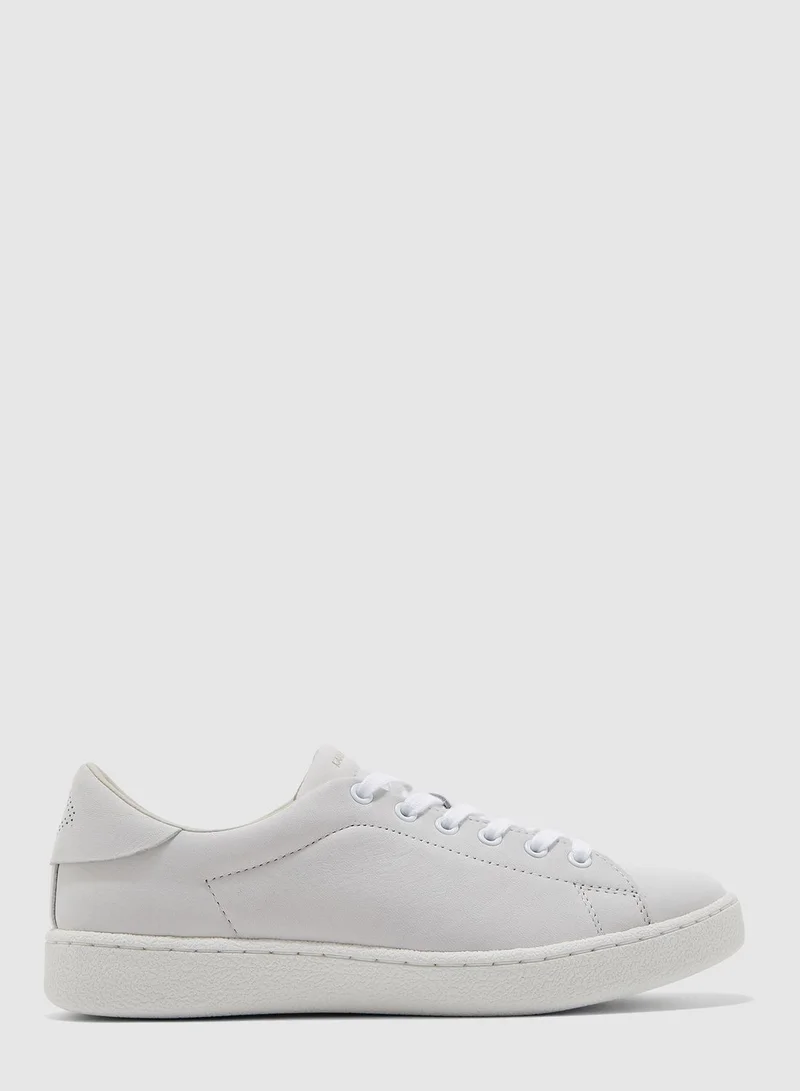Karen Millen Frida Lace Sneaker -  Off White