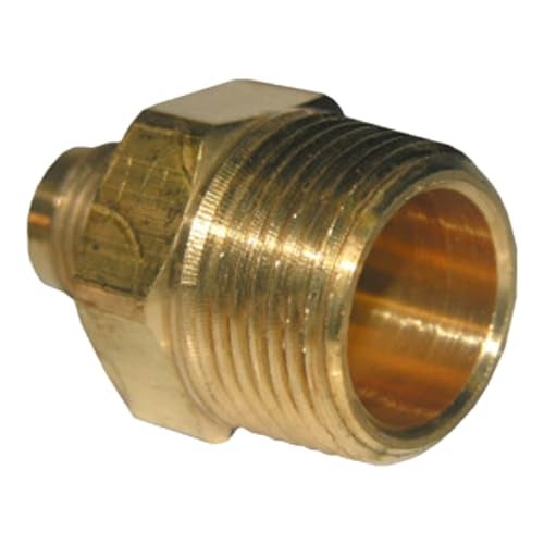 LASCO 17-4835 3/8-Inch Flare by 3/4-Inch Male Pipe Thread Brass Adapter - Image 1