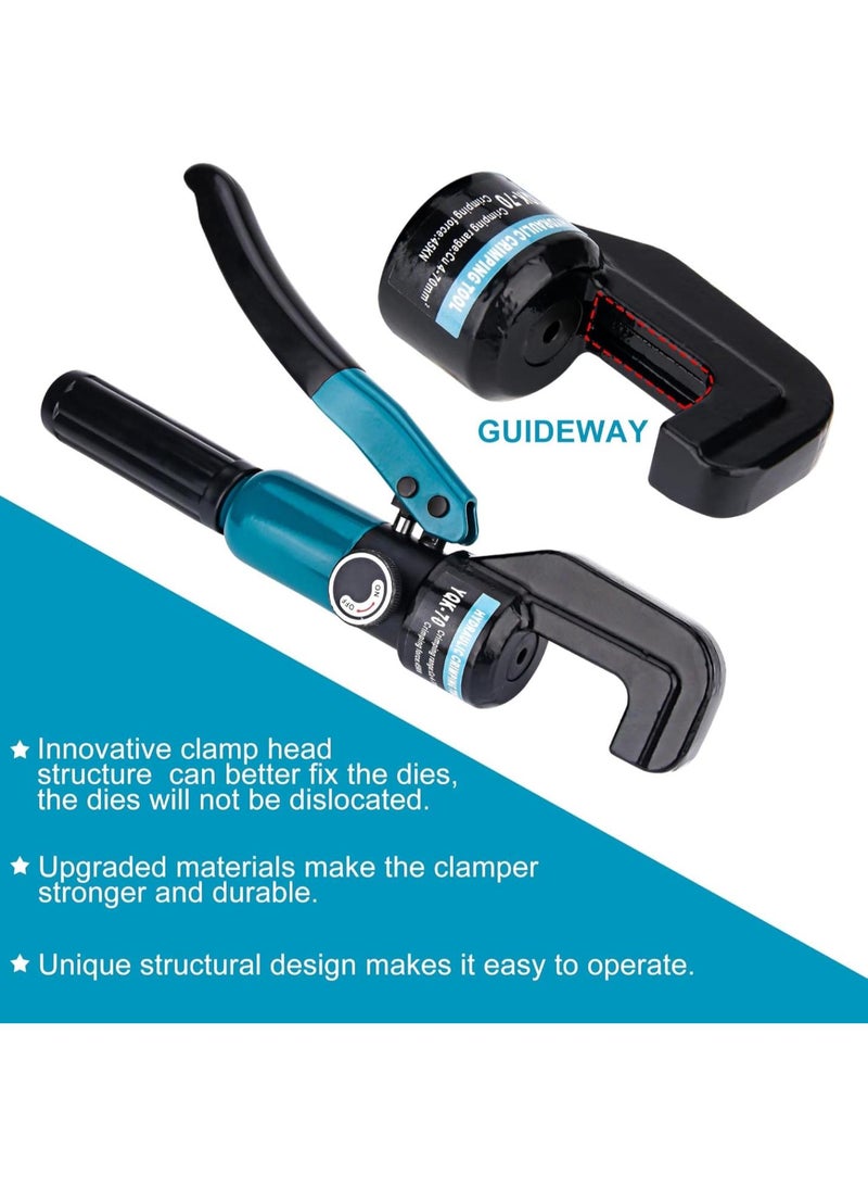 GGOOT Upgrade Hydraulic Crimping Tool/ Hydraulic Crimper with 9 Dies for Stainless Steel Cable Railing System, Cable Railing Hardware Hydraulic Crimping Tool DC03  - Image 4