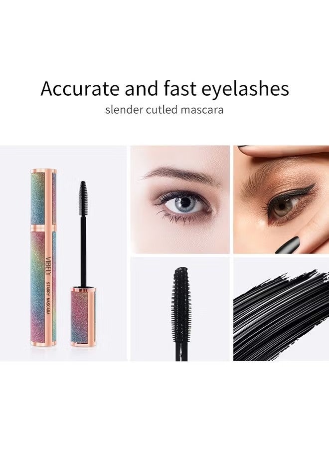 فايبلي ستاري ماسكارا ألياف الرموش ماسكارا إطالة وسميكة طويلة الأمد مقاومة للماء و دليل على الملوثات طوال اليوم جميلة كاملة طويلة سميكة الرموش - Image 5