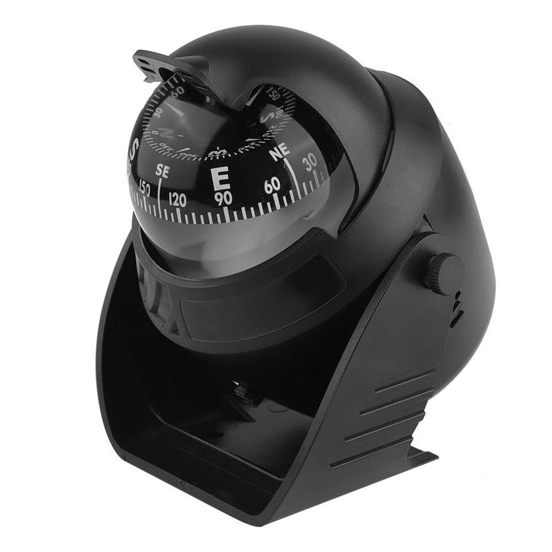 Self Adhesive Portable Compass Ball with Magnifier Dial Strong Magnet Precise Navigation Weather Resistant Plastic - Image 2