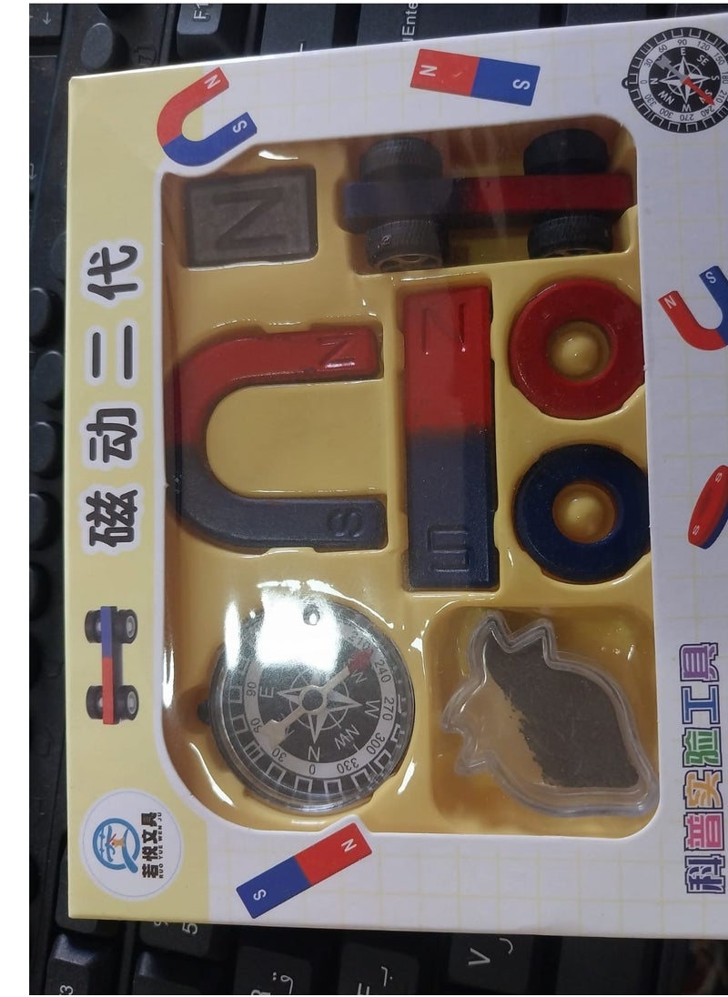 Generic - 🧲 Magnetic Power Science Kit for Kids – Fun STEM Physics Exploration Set Type of Toy: Educational Science Kit – Number of Players: Solo or Group – Age Group: 6+ Years – Subtype: Magnetism Experiments – Theme: STEM Learning / Magnetic Force Exploration - Image 1