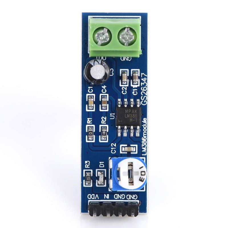 LM386 Audio Amplifier Module 5Pcs 200 Times Gain with Power Indicator and Terminal Blocks - Image 4