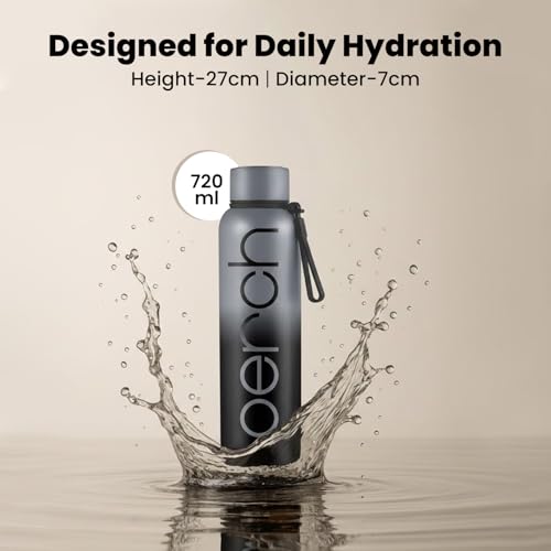 Perch Zion Hot & Cold Steel Water Bottle Set of 2 (720 ml Each), ISI Certified, Vacuum Insulated | Leak Proof, BPA-Free | for Couples, Gift for His & Her |Kids, Men & Women|Cloud Black & Green-Pink - Image 5