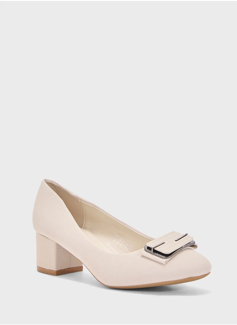 بيتك ستيبس Low Block Heeled Pump