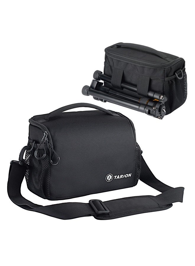 TARION Camera Bag Case DSLR Messenger Bag Small Camera Bag DSLR Shoulder Bag Camera Satchel Bag Gadget Bag Crossbody Sling Bag Case for SLR Mirrorless Compact Cameras Street Photography TSB-S - Image 1