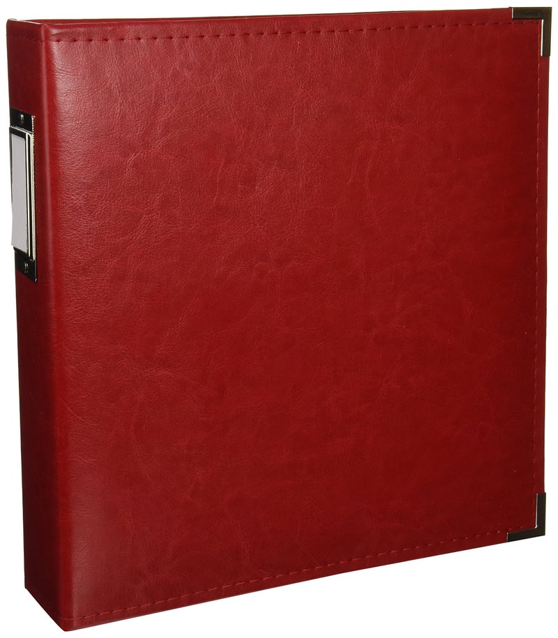 We R Memory Keepers D-Ring 8.5x11 Photo Album Red, Protect Memories and Photos, Soft, Acid-Free Faux Leather, Classy Decorative Spine Label, Snag-Free Rings, Includes 5 Page Protectors - Image 4