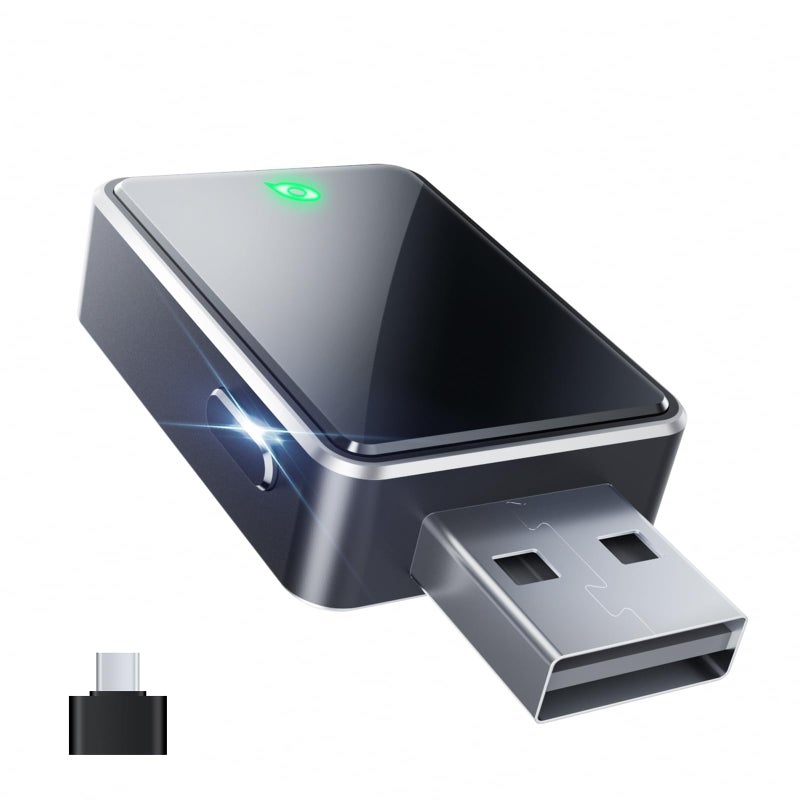 Kello Wireless CarPlay Adapter for Apple Carplay& Android Auto,Convert Wired to Wireless with One Click Multi Device Switch, Fast Auto Connection, Support iOS 10+/Android 11+, OTA Upgrade - Image 1