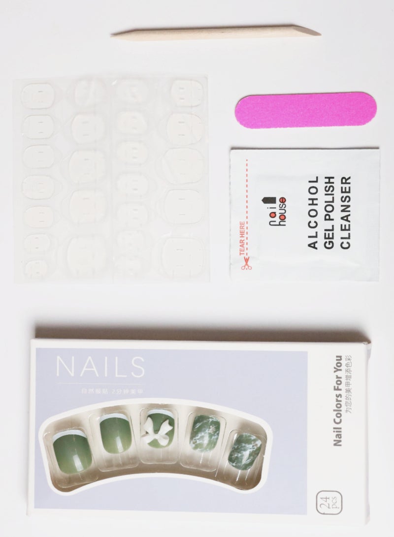 CYNAz002 Fake Nails,24pcs Press Nails - Image 2