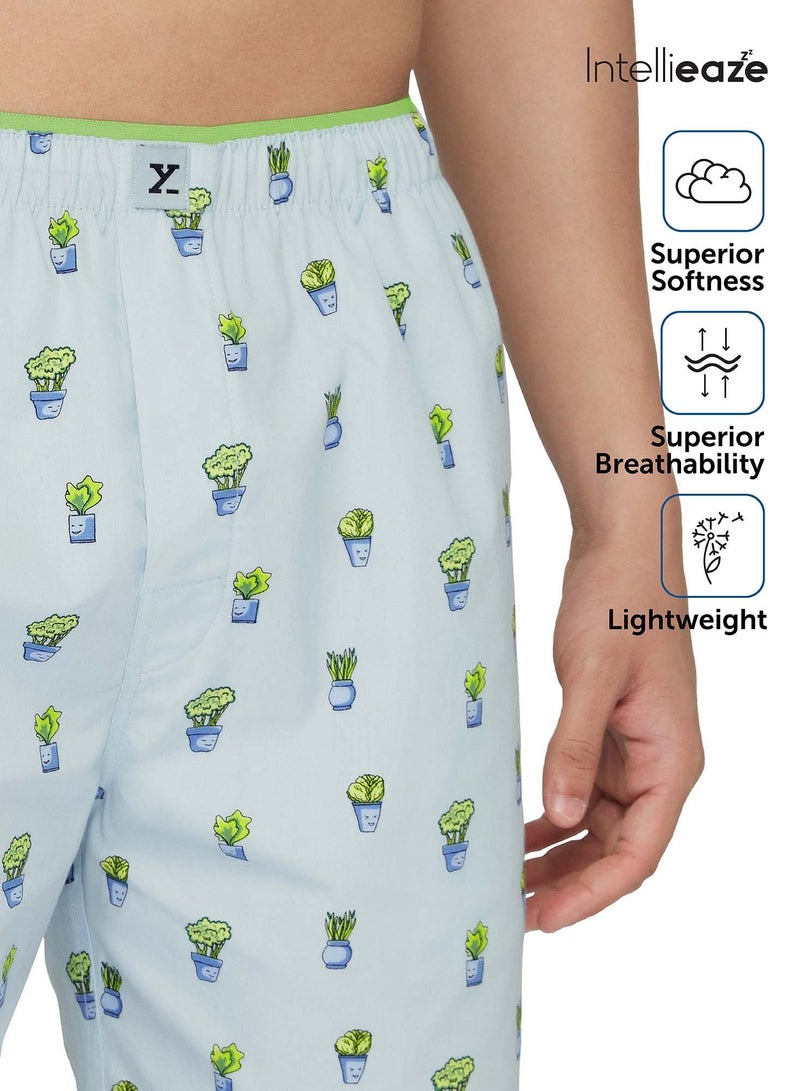 IntelliEaze Super Combed Cotton Boxer Shorts for mens Pack of 2