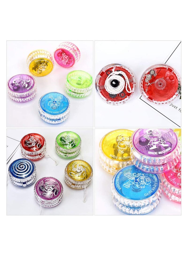 SYOSI 5 Pcs Responsive Bearing Ball LED Light Up Colorful Plastic Auto Return Entertaining Toy for Beginner Birthday Party Favors Classroom Rewards, Random Colors - Image 5