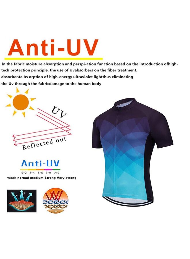 Cycling Jersey Set Bib Shorts Summer Cycling Clothing Suit Pro Team Bike Clothes (Size : 5-xxl) - Image 3