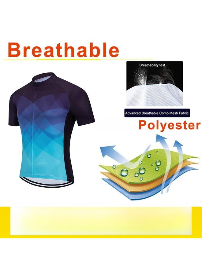 Cycling Jersey Set Bib Shorts Summer Cycling Clothing Suit Pro Team Bike Clothes (Size : 5-xxl) - Image 4