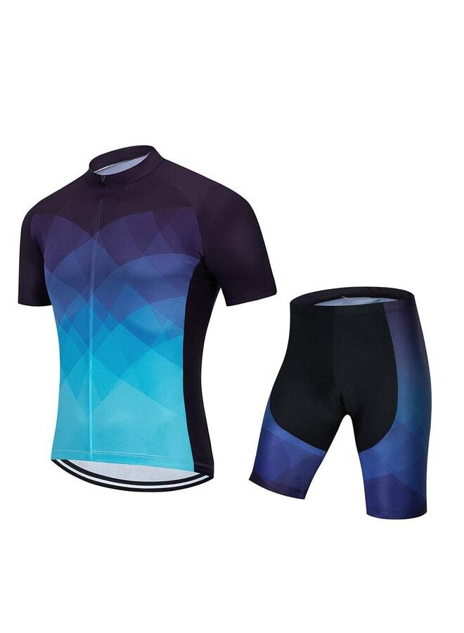 Cycling Jersey Set Bib Shorts Summer Cycling Clothing Suit Pro Team Bike Clothes (Size : 5-xxl) - Image 1