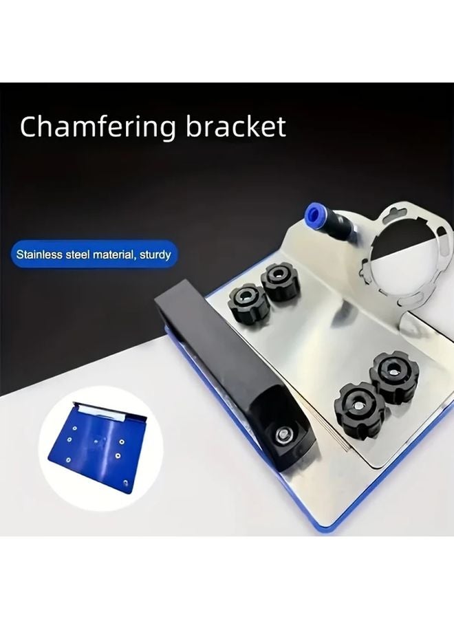 1pc 45 Degree Angle Stainless Steel Trimming Bracket For Stone Tile Cutting Tool - Image 1