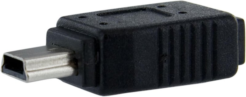 StarTechcom Micro USB to Mini USB 20 Adapter  Micro USB f to Mini USB m UUSBMUSBFM Black - Image 1