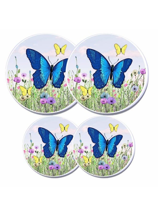 Robbins Aria Electric Stove Burner Covers - Protect Stovetop - Set of 4, 10 and 8 inches - Butterfly Electric Stove Covers - Image 1