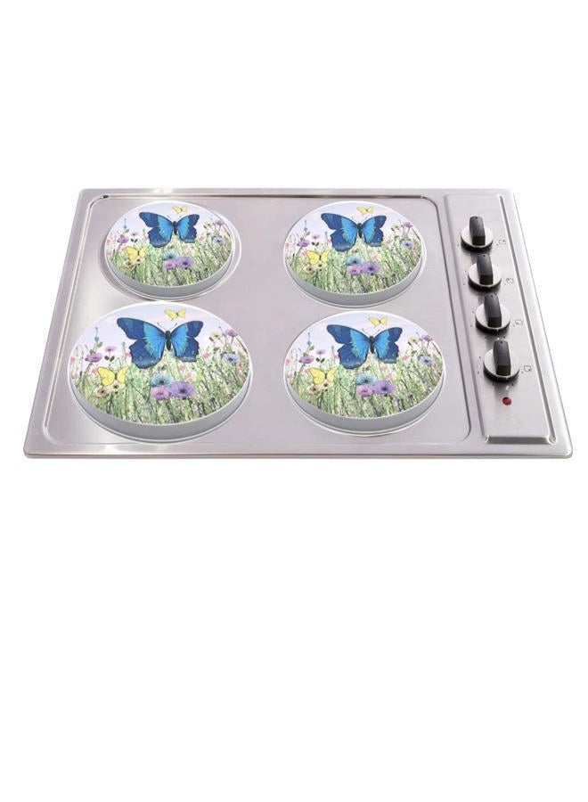 Robbins Aria Electric Stove Burner Covers - Protect Stovetop - Set of 4, 10 and 8 inches - Butterfly Electric Stove Covers - Image 4