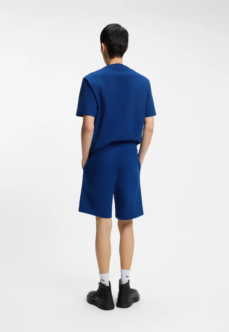 هوجو Cotton-terry shorts with logo print