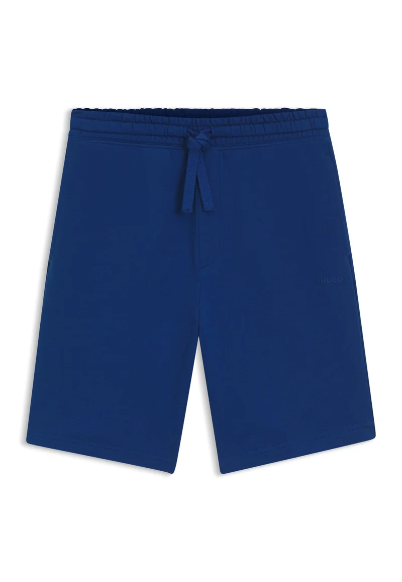 HUGO  Cotton-terry shorts with logo print for Men | Best Price UAE