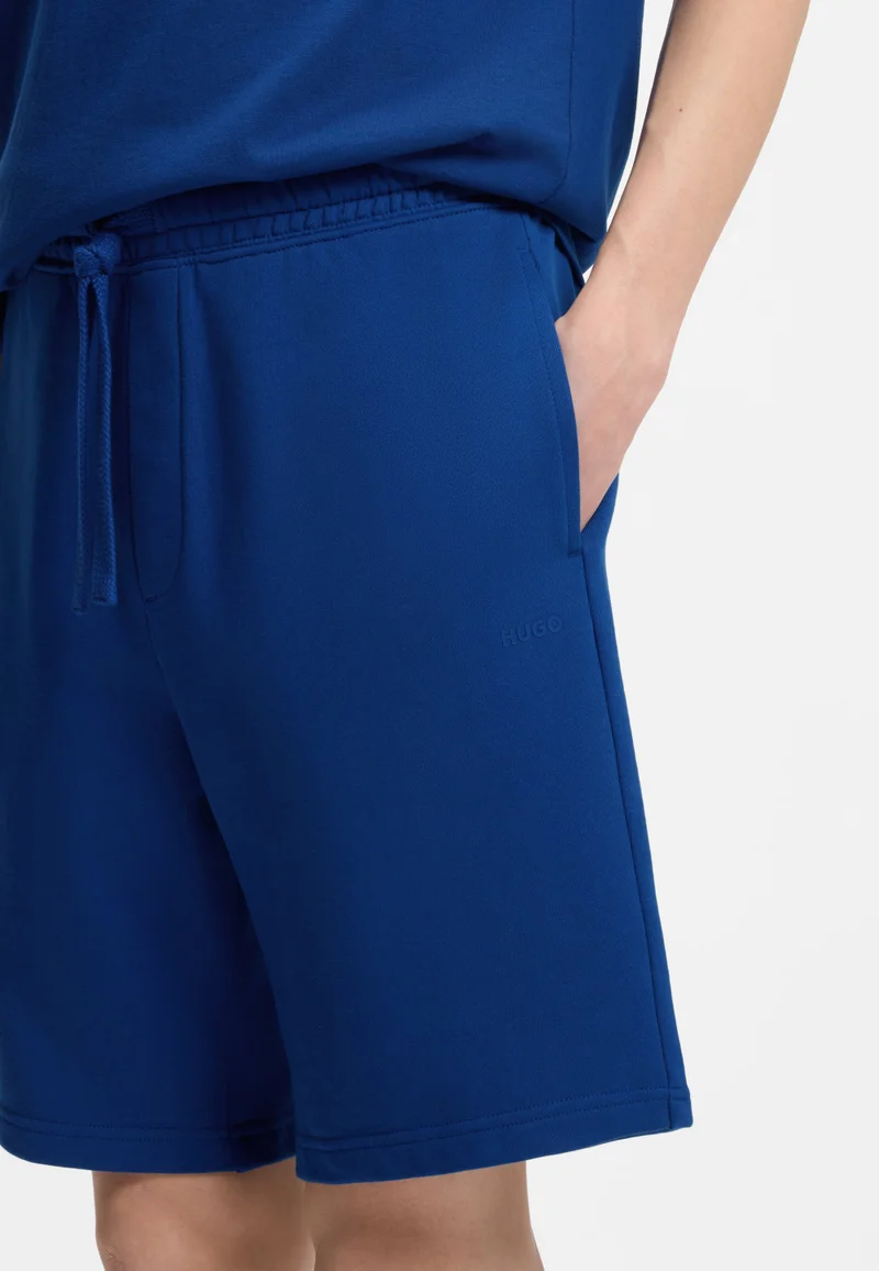 HUGO  Cotton-terry shorts with logo print for Men | Best Price UAE