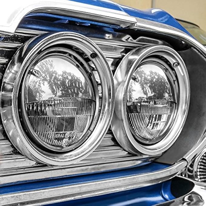 ريحني ملحقات KNS 70530 غطاء المصابيح الأمامية 5 34 كروم هاف مون - Image 3