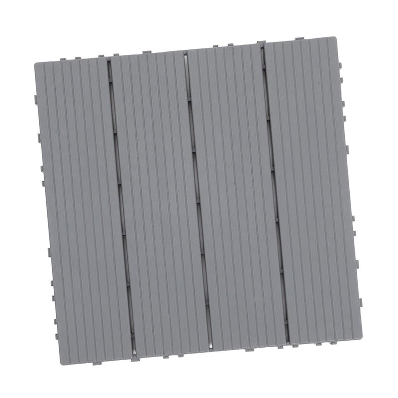 Homoyoyo DIY Fit Patio Flooring Waterproof Plastic Wood Tiles Interlocking Outdoor Decking Garden Tiles for Pools Porch Bathrooms - Image 1