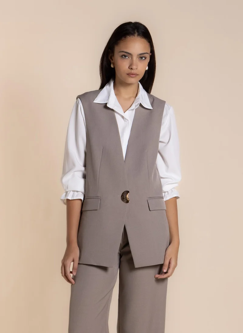 شايبس STATEMENT LONG WAISTCOAT SET