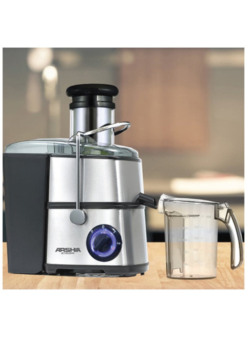 Arshia Multi-Functional Fruit Juicer – Stainless Steel – Powerful Motor with 2 Speeds - Image 2