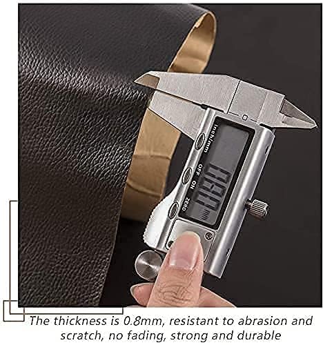 KRIAA ENTERPRISE KRIAA ENTERPRISE Shelf Adhesive Leather Repair Patch, Durable Self Adhesive Backing, Vinyl and Leather Repair Kit for Couches, Car Seats, Belts, Handbags, Furniture, Sofa (30X60CM) (Black)  - Image 2