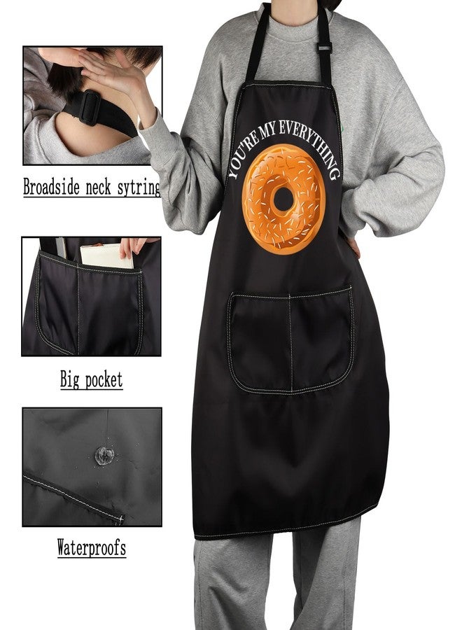 G2TUP You're My Everything Apron With Bagel Lover Merch Food Lover Gift Food Series Gift (Unisex-Adults, One Size Fits All, Polyester, Bib, Tie Strap, 2 Pockets) - Image 4