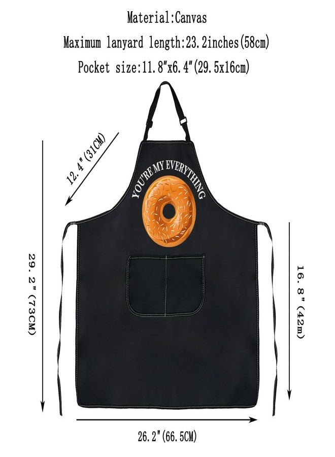G2TUP You're My Everything Apron With Bagel Lover Merch Food Lover Gift Food Series Gift (Unisex-Adults, One Size Fits All, Polyester, Bib, Tie Strap, 2 Pockets) - Image 3