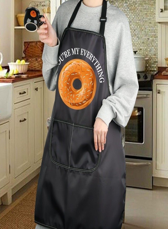 G2TUP You're My Everything Apron With Bagel Lover Merch Food Lover Gift Food Series Gift (Unisex-Adults, One Size Fits All, Polyester, Bib, Tie Strap, 2 Pockets) - Image 2