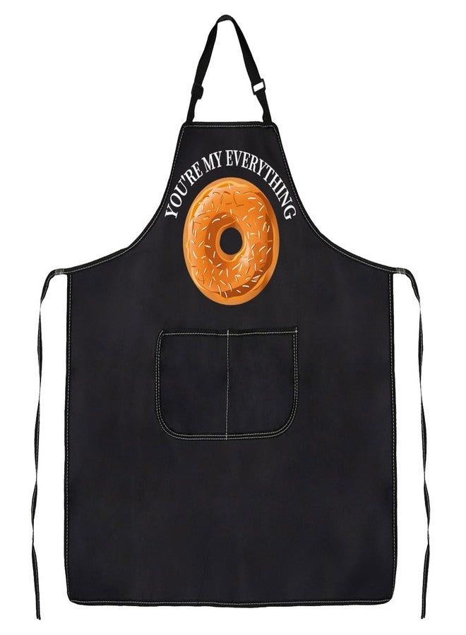 G2TUP You're My Everything Apron With Bagel Lover Merch Food Lover Gift Food Series Gift (Unisex-Adults, One Size Fits All, Polyester, Bib, Tie Strap, 2 Pockets) - Image 1