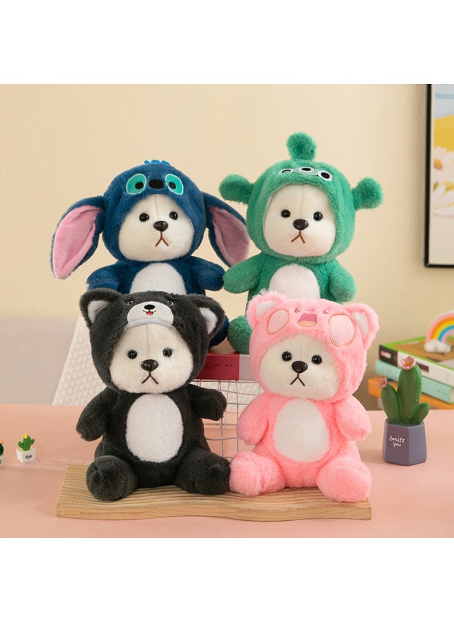 null - Premium Small Dolls Toy Grabber Machine Wedding Celebration Flocking Plush Toys Short Hair Rabbit Design Customizable PP Cotton-Color:Bronzing Point Crystal Super Dragon 25 Cm-Height:As Above - Image 1