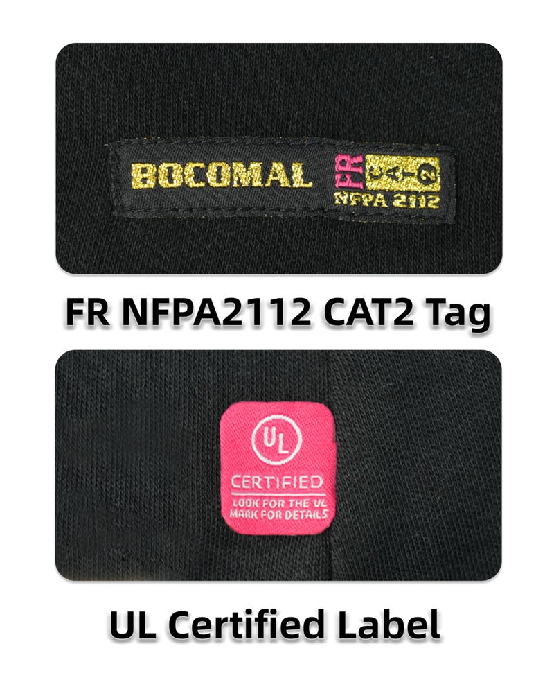 BOCOMAL FR Flame Resistant Balaclava Face Mask Arc Rated NFPA2112 CAT2 Helmet Liner Covering Hood for Welding Black - Image 4