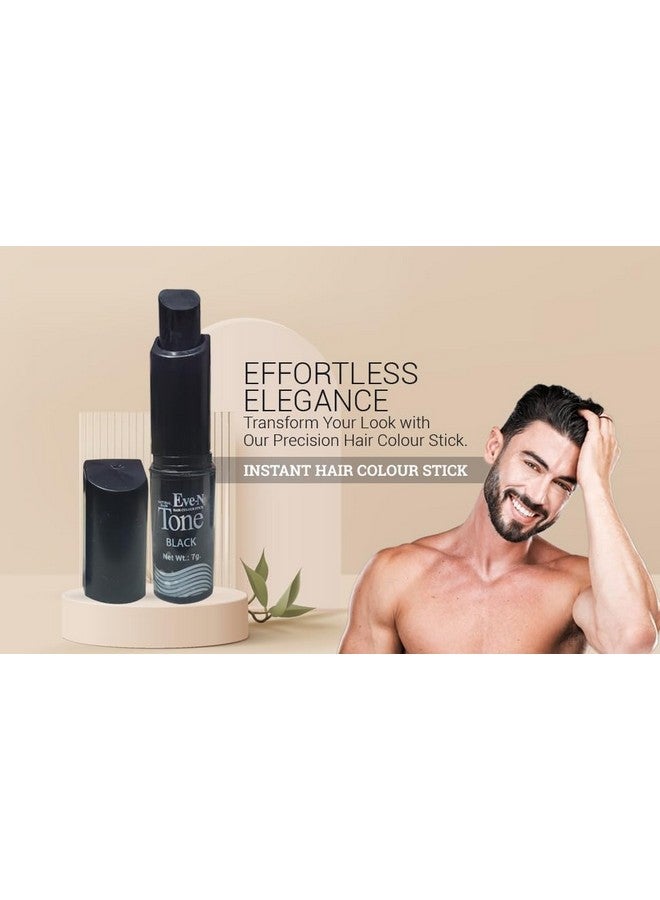 EVE-N Hair Color Stick | Temporary Hair Color | Hair Root Touchup Stick Black Tru Tone Hair Dye Stick Set Of 12 Pcs - Image 2