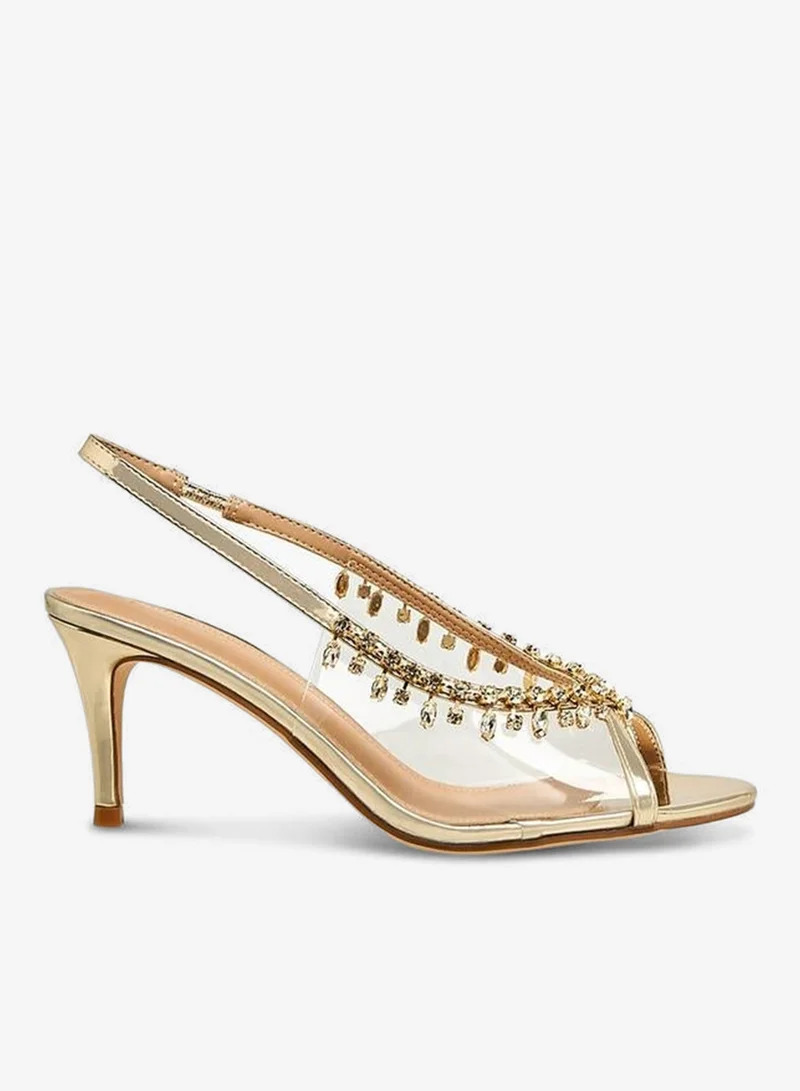 Flora Bella Women Embellished Stiletto Heel Slingback Shoes Ramadan Collection